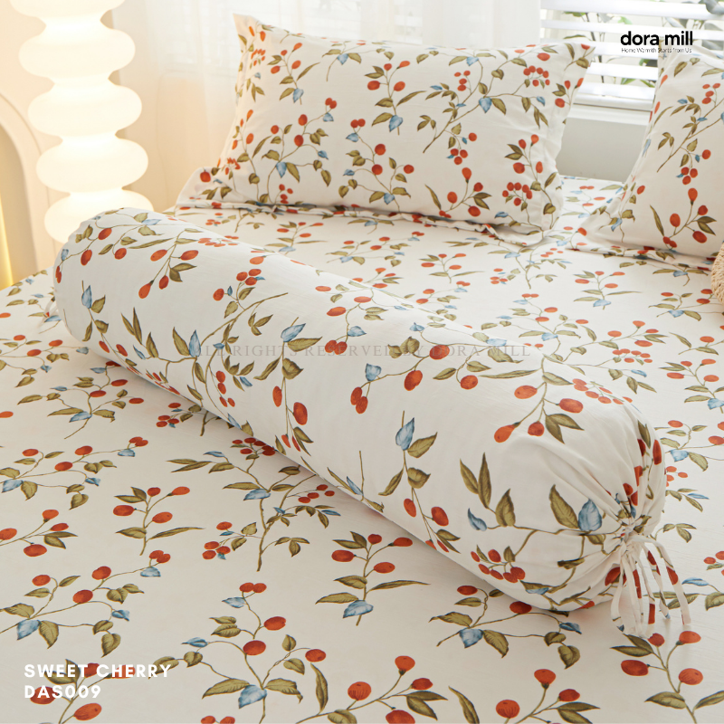 Washed Cotton Linen Pillowcase Bolster Case and Fitted Bedsheet Sold Separately by Dora Mill #DAS