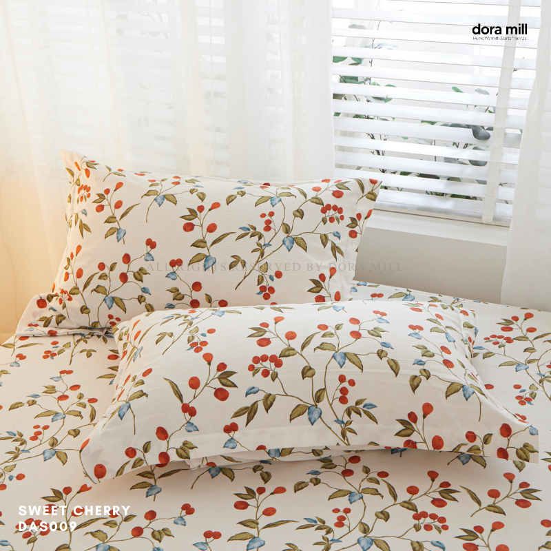 Washed Cotton Linen Pillowcase Bolster Case and Fitted Bedsheet Sold Separately by Dora Mill #DAS