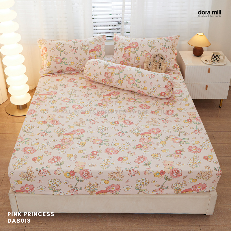 Washed Cotton Linen Pillowcase Bolster Case and Fitted Bedsheet Sold Separately by Dora Mill #DAS