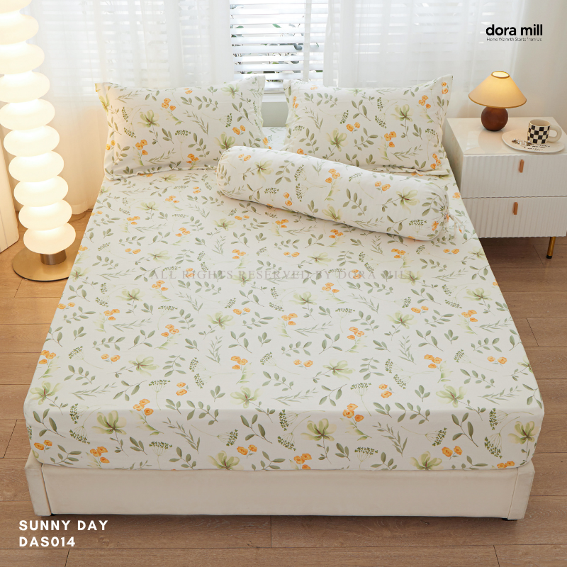 Sarung Bantal Linen Kapas Dicuci dan Cadar Dipasang Dijual Asing oleh Dora Mill #DAS