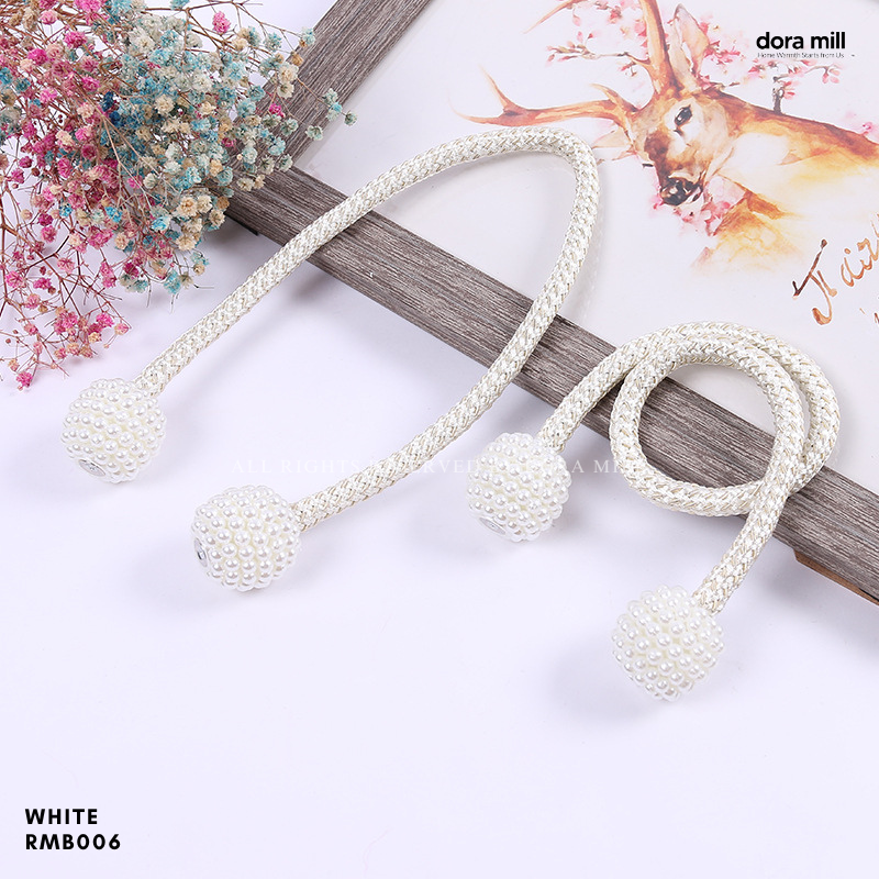 Dora Mill Curtain Magnet Buckle Strap – Easy Tieback/ Curtain Tassels #RMB
