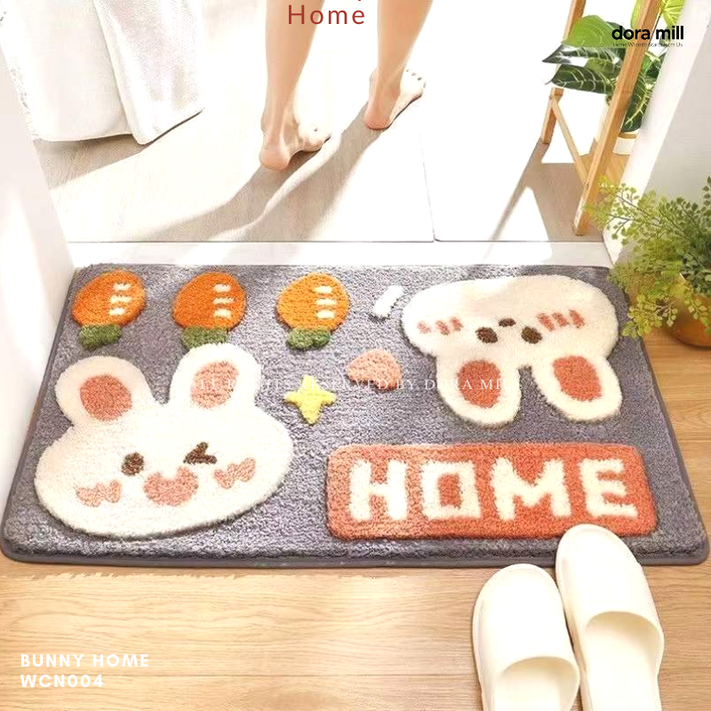 Dora Mill Cartoon Home Decor Imitation Cashmere Floor Mat - Living Room/Bathroom Cartoon Velvet Carpet #WCN