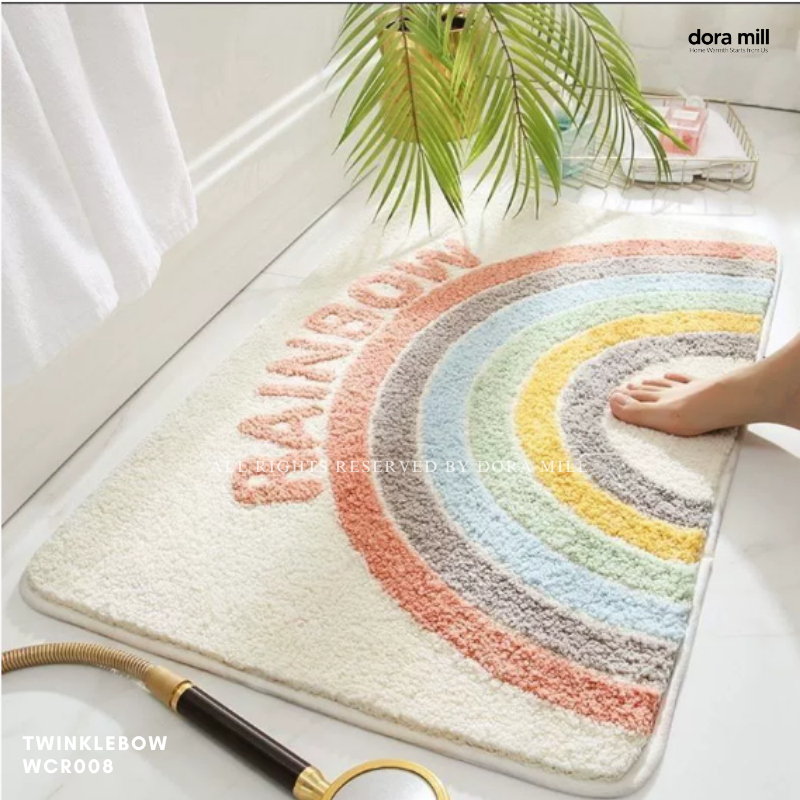 Dora Mill Cartoon Home Decor Imitation Cashmere Floor Mat - Living Room/Bathroom Cartoon Velvet Carpet #WCN