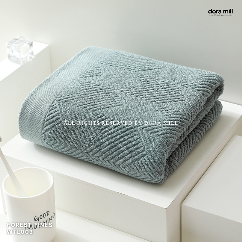 Dora Mill Plain Color Pure Cotton Towel - Bath Towel/Face Towel #WTL