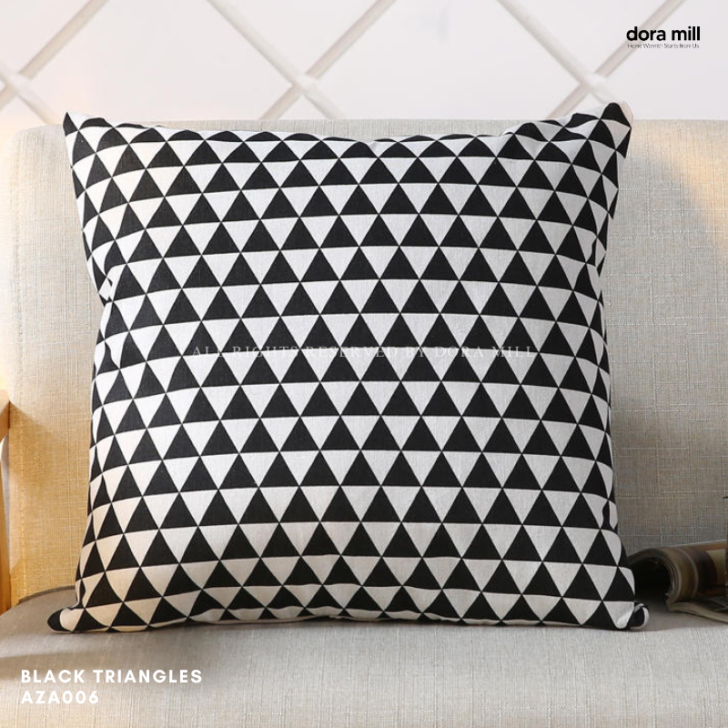Dora Mill Classic Series Linen Cotton Throw Pillow Case – Sofa Cushion Cover #AZA
