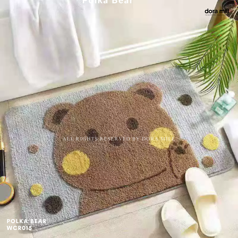 Dora Mill Cartoon Home Decor Imitation Cashmere Floor Mat - Living Room/Bathroom Cartoon Velvet Carpet #WCN