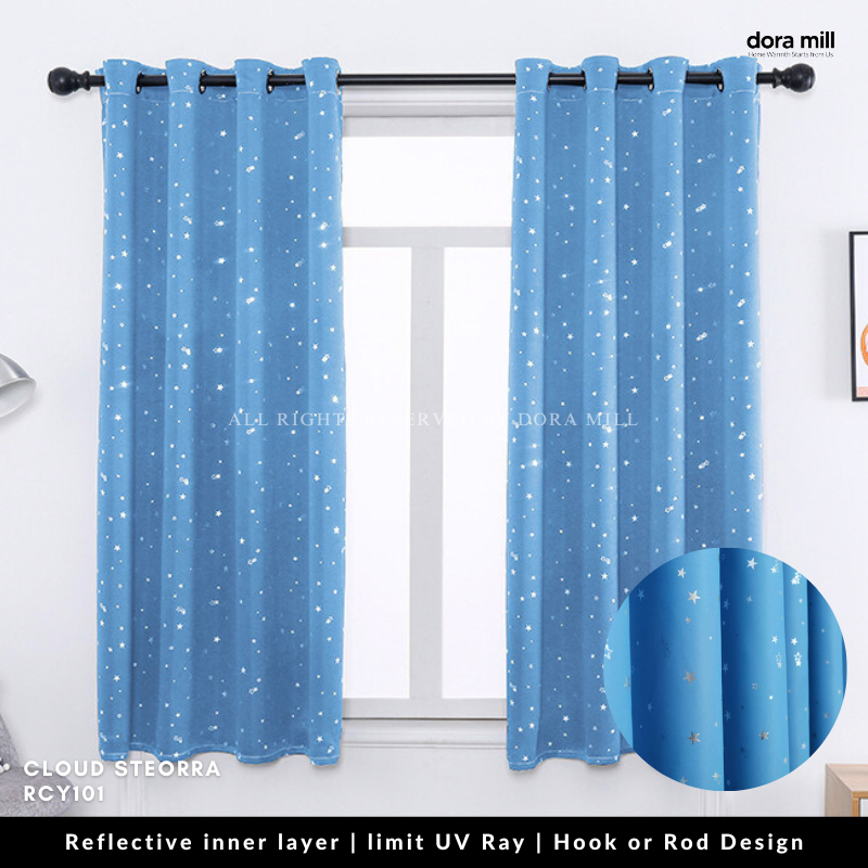 85% Light Blocking Curtains 2in1 Installation with Rod Pocket and Hook Design for Bedroom or Living Room by Dora Mill #RCY