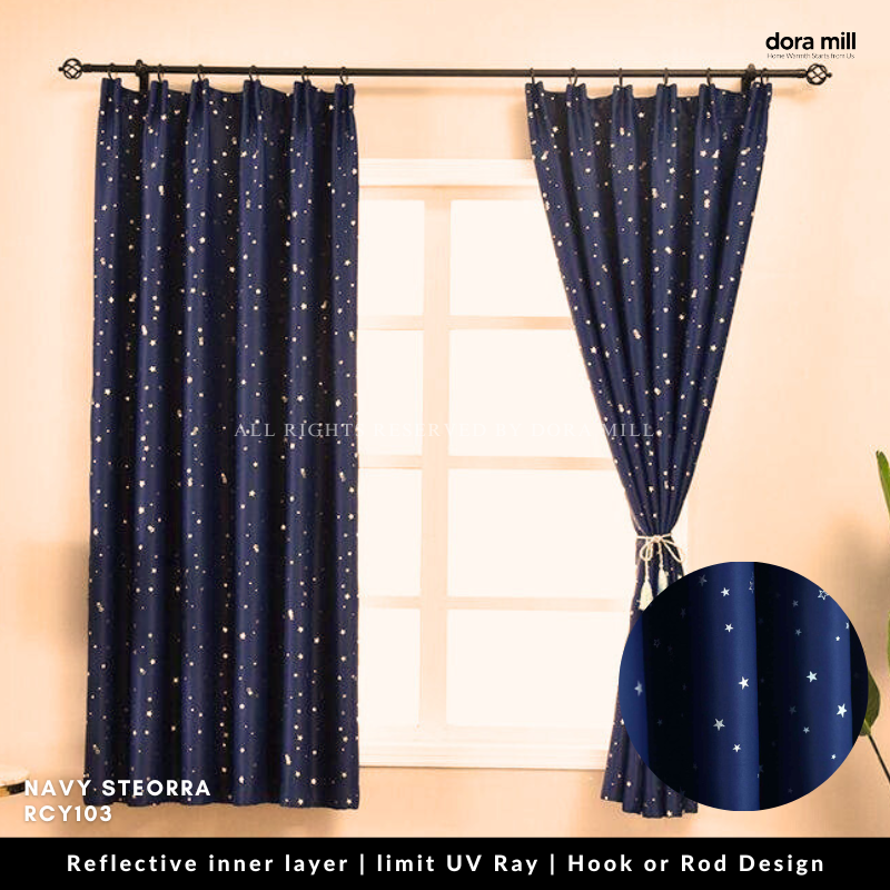 85% Light Blocking Curtains 2in1 Installation with Rod Pocket and Hook Design for Bedroom or Living Room by Dora Mill #RCY