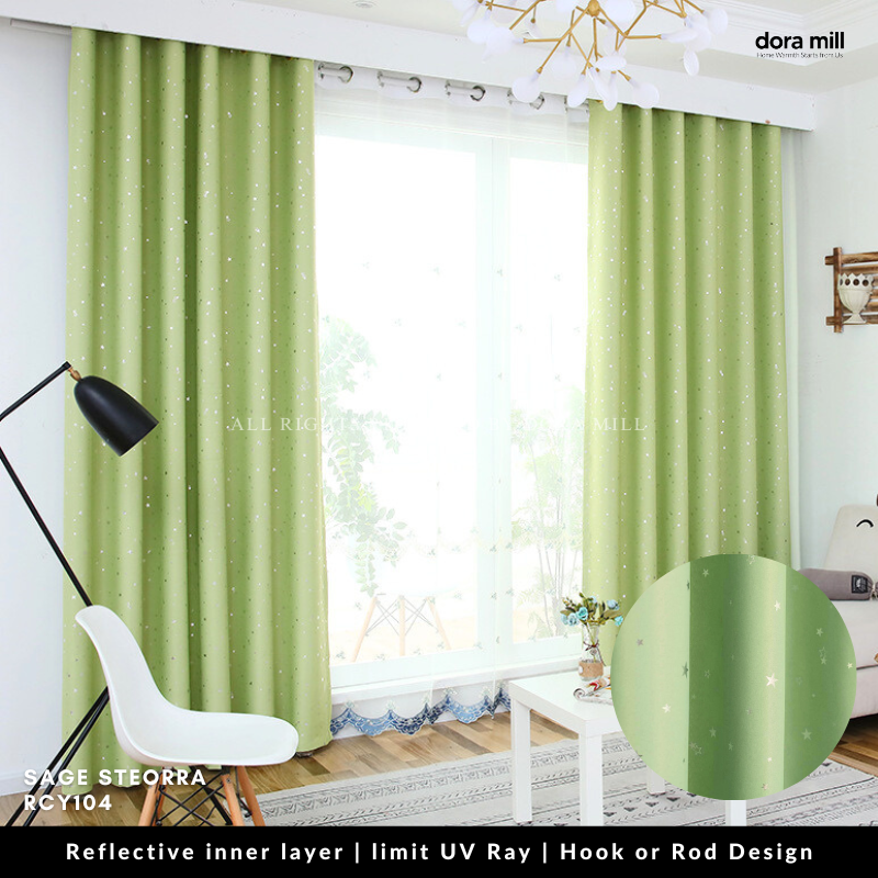 85% Light Blocking Curtains 2in1 Installation with Rod Pocket and Hook Design for Bedroom or Living Room by Dora Mill #RCY