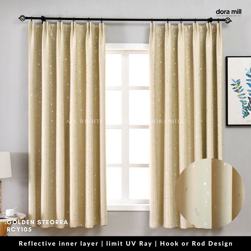 85% Light Blocking Curtains 2in1 Installation with Rod Pocket and Hook Design for Bedroom or Living Room by Dora Mill #RCY