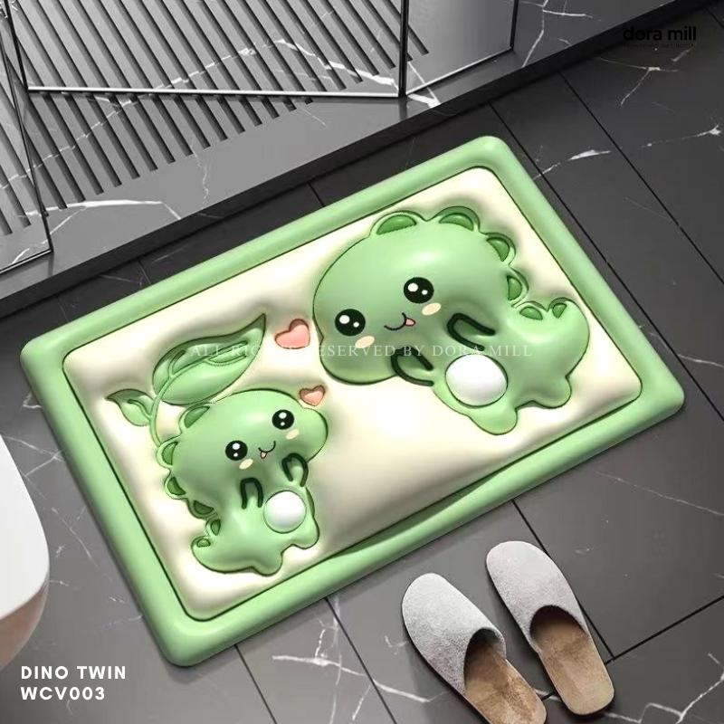 Dora Mil 3D Cartoon Bathroom Non Slip  Diatom Mud Floor Mat/Carpet – Anti Slip & Quick-Dry Comfort Carpet #WCV