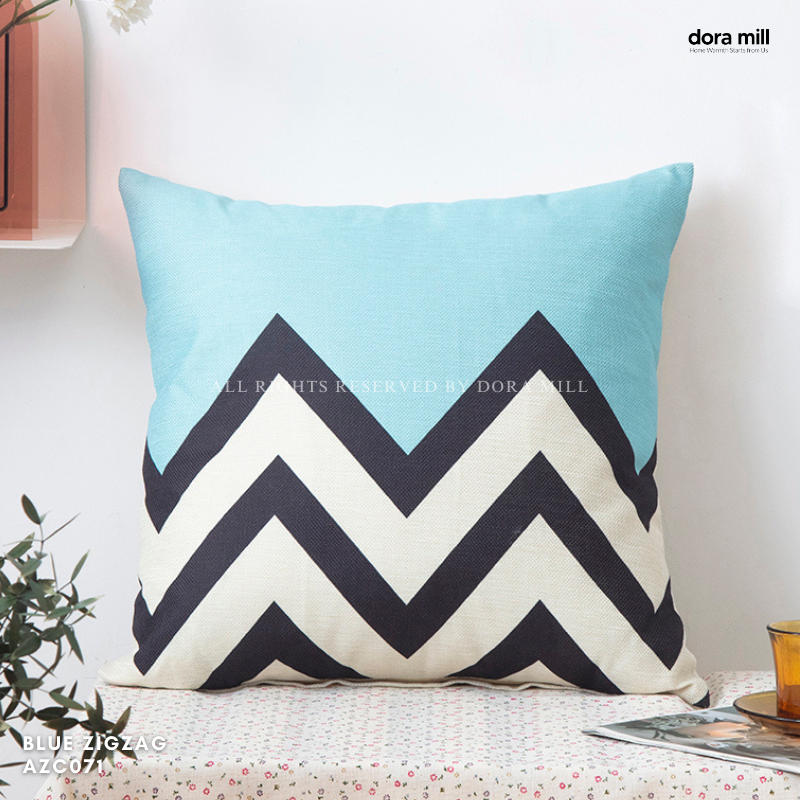 Dora Mill Home Series Linen Cotton Throw Pillow Case – Sofa Cushion Cover #AZC
