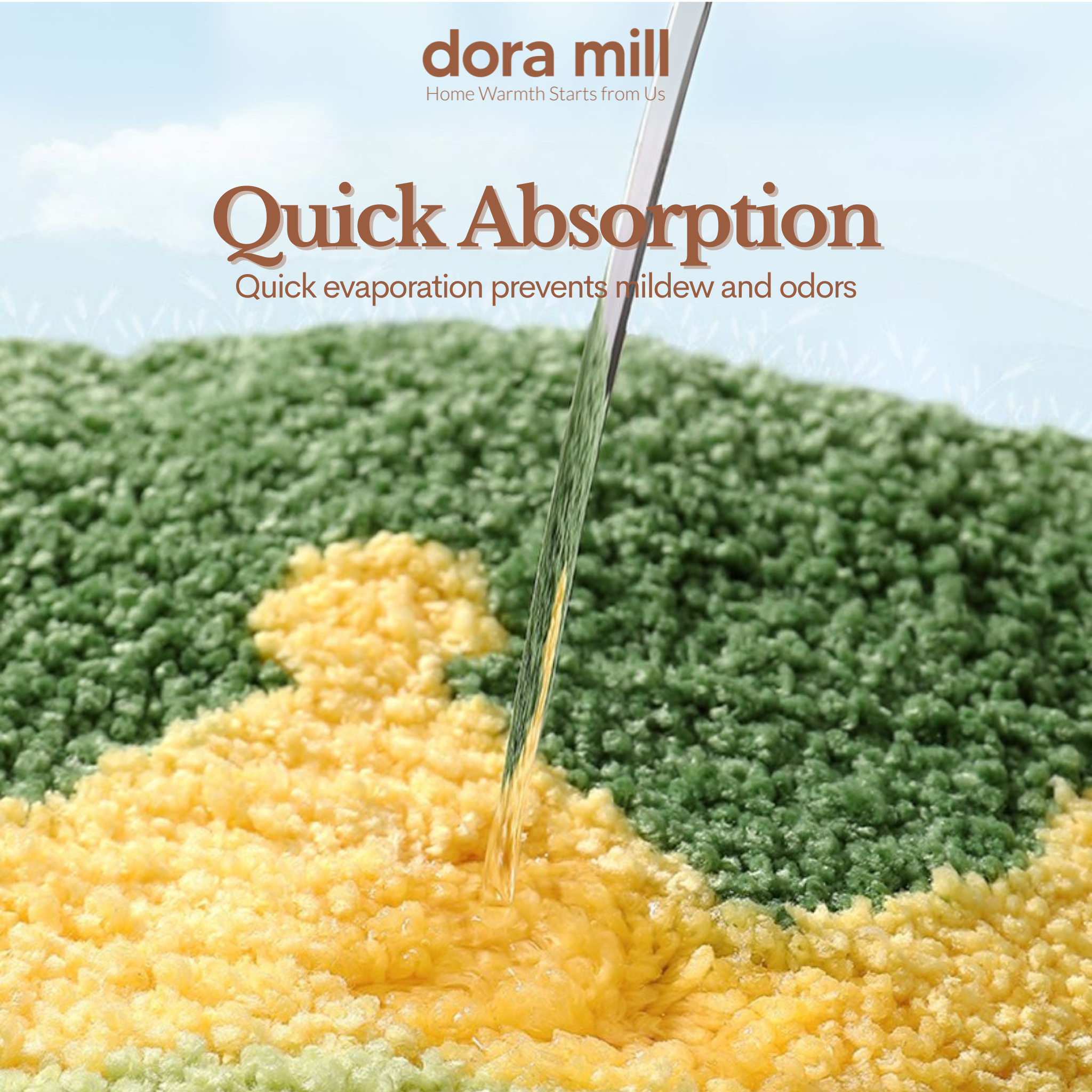 Dora Mill Cartoon Home Decor Imitation Cashmere Floor Mat - Living Room/Bathroom Cartoon Velvet Carpet #WCN