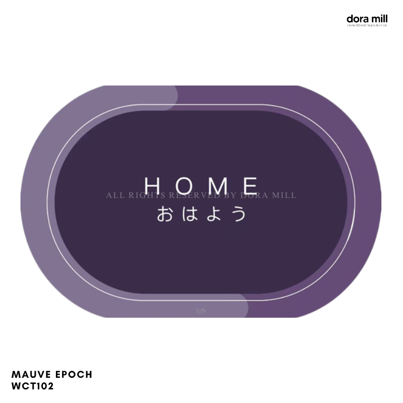 DORAMILL Water Absorbent Anti-Slip Diatom Mud Pad Carpet Floor Mat Non-Slip Kitchen Bathroom Mat WCT