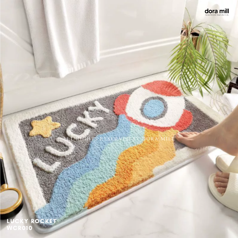 Dora Mill Cartoon Home Decor Imitation Cashmere Floor Mat - Living Room/Bathroom Cartoon Velvet Carpet #WCN