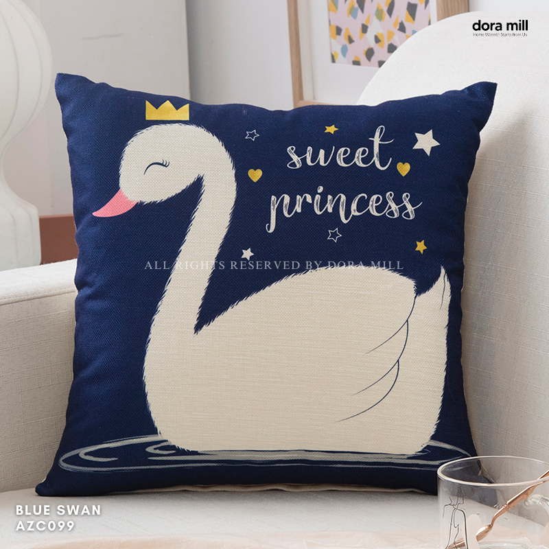 Dora Mill Home Series Linen Cotton Throw Pillow Case – Sofa Cushion Cover #AZC