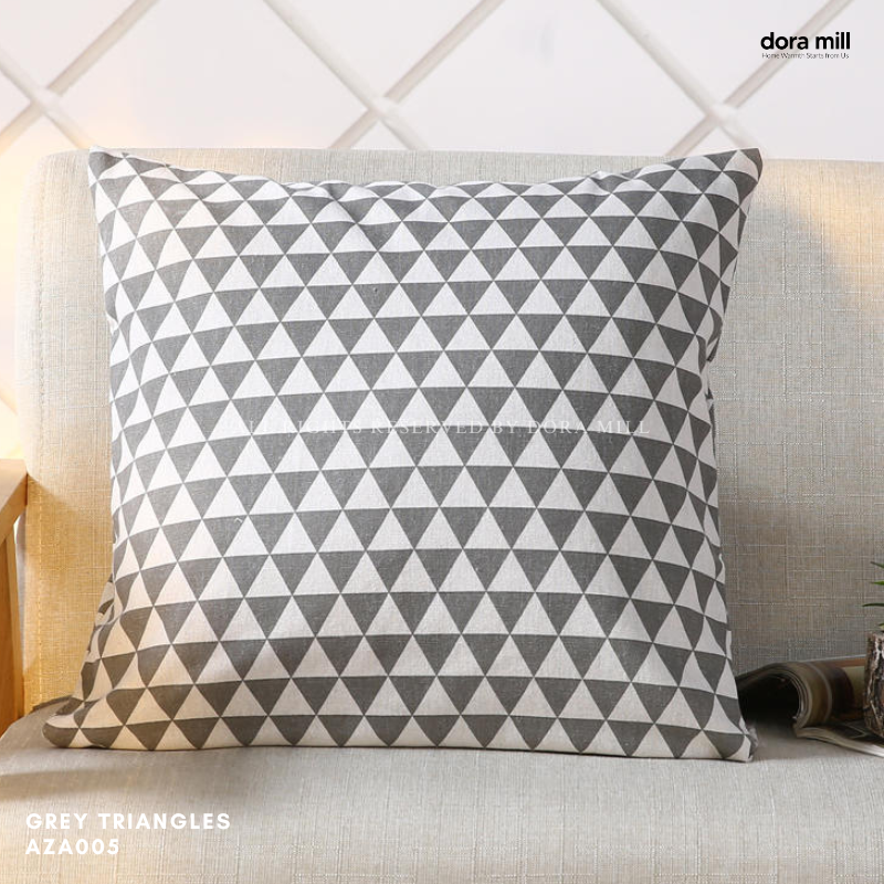 Dora Mill Classic Series Linen Cotton Throw Pillow Case – Sofa Cushion Cover #AZA