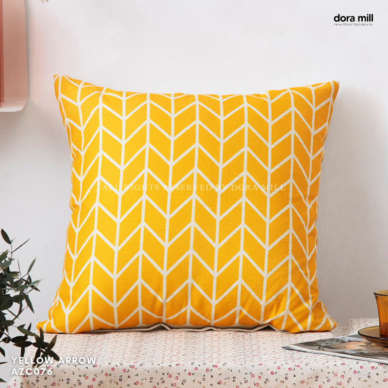 Dora Mill Home Series Linen Cotton Throw Pillow Case – Sofa Cushion Cover #AZC
