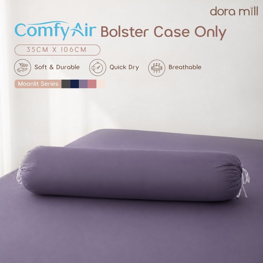 DORAMILL ComfyAir Plain Colour Bolster Case #ABD