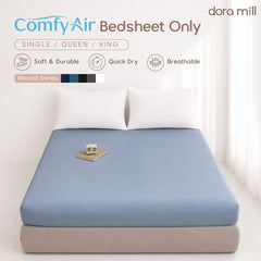 DORAMILL ComfyAir Plain Colour Fitted Bedsheet Only #BFP