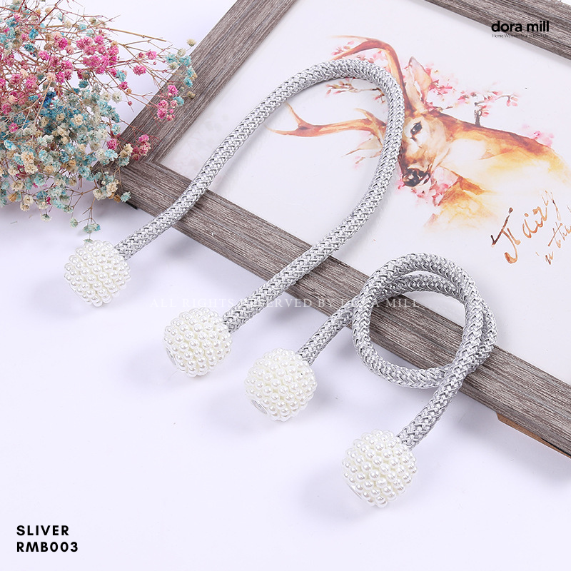 Dora Mill Curtain Magnet Buckle Strap – Easy Tieback/ Curtain Tassels #RMB