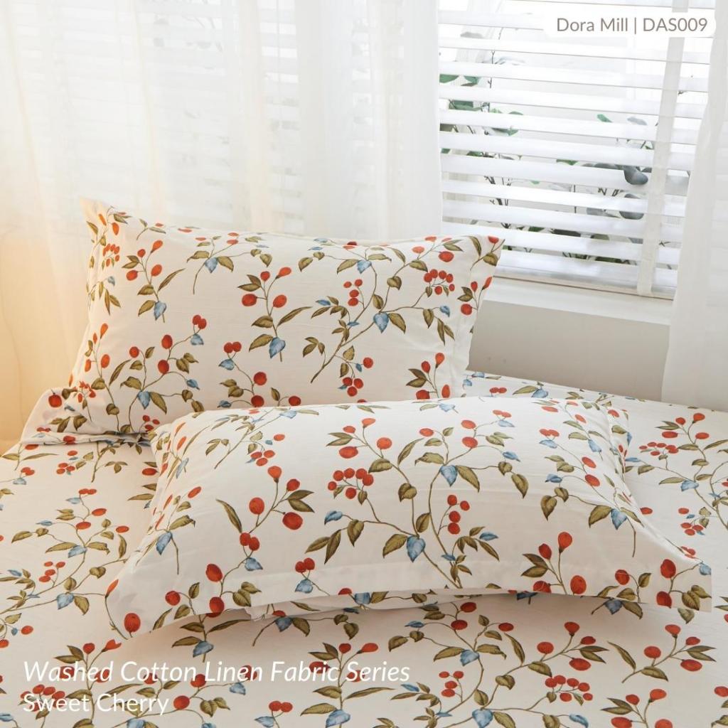 DORAMILL Wash Cotton Linen Ins Style Pillowcase #DASP