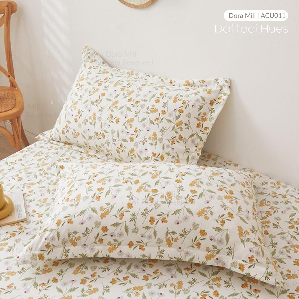 DORAMILL Wash Cotton Linen Ins Style Pillowcase #DASP