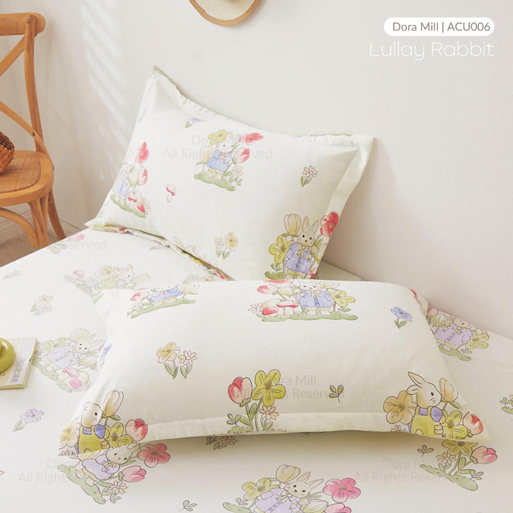 DORAMILL Wash Cotton Linen Ins Style Pillowcase #DASP
