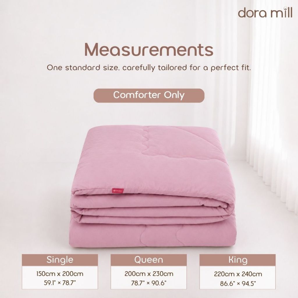 DORAMILL ComfyAir Plain Colour Warm Duvet Comforter #BXP