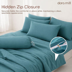 DORAMILL ComfyAir Plain Colour Duvet Cover ONLY #BNP