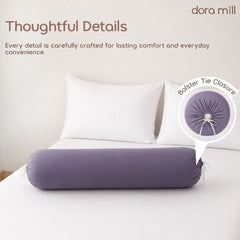 DORAMILL ComfyAir Plain Colour Bolster Case #ABD