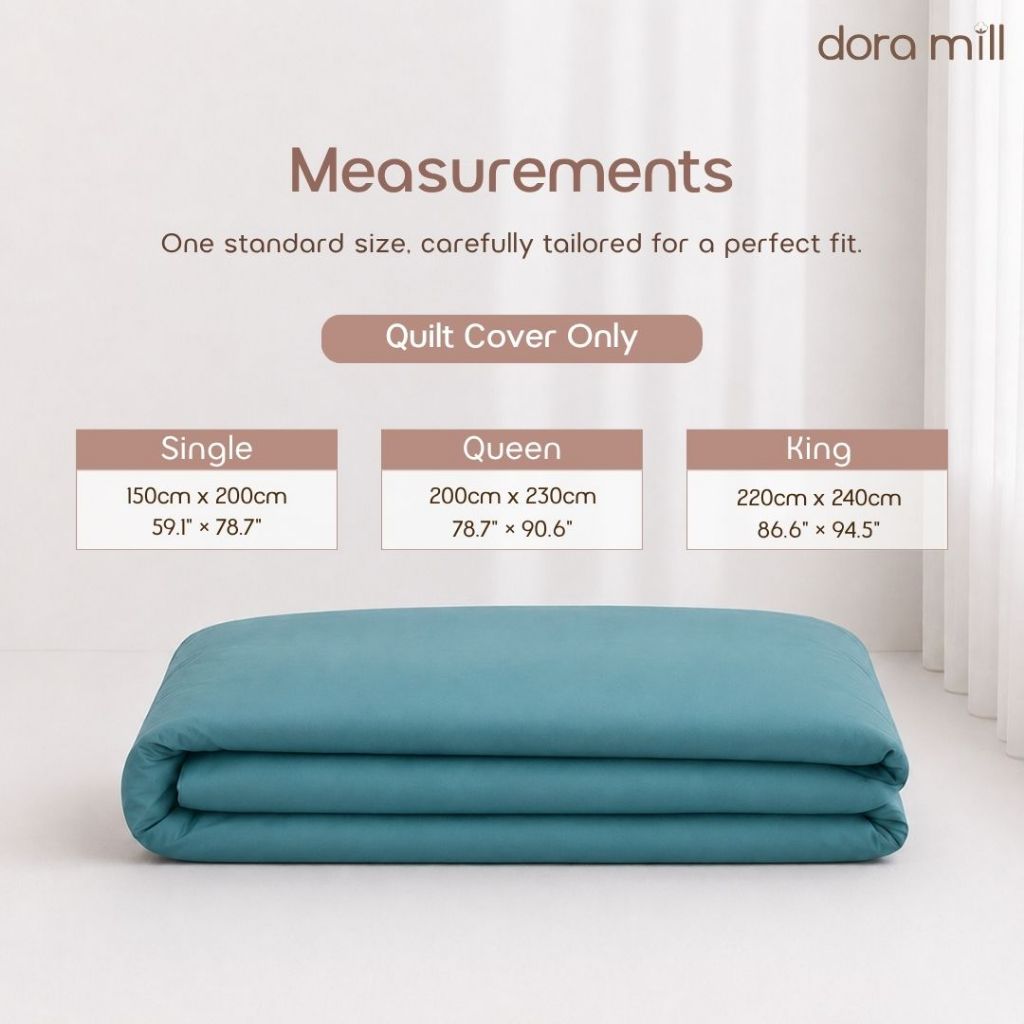 DORAMILL ComfyAir Plain Colour Duvet Cover ONLY #BNP