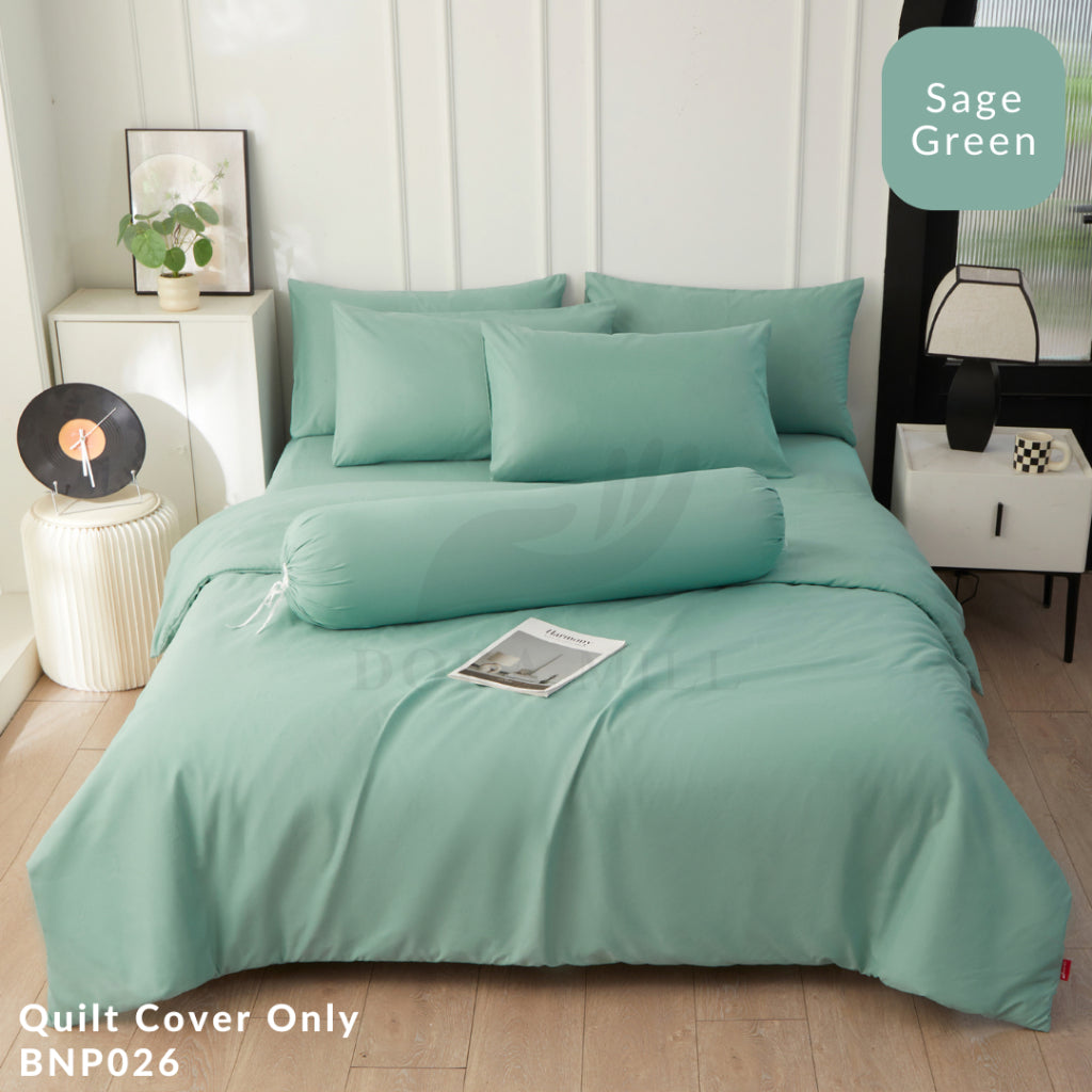 DORAMILL ComfyAir Plain Colour Duvet Cover Comforter Fitted Bedsheet Set #BDP