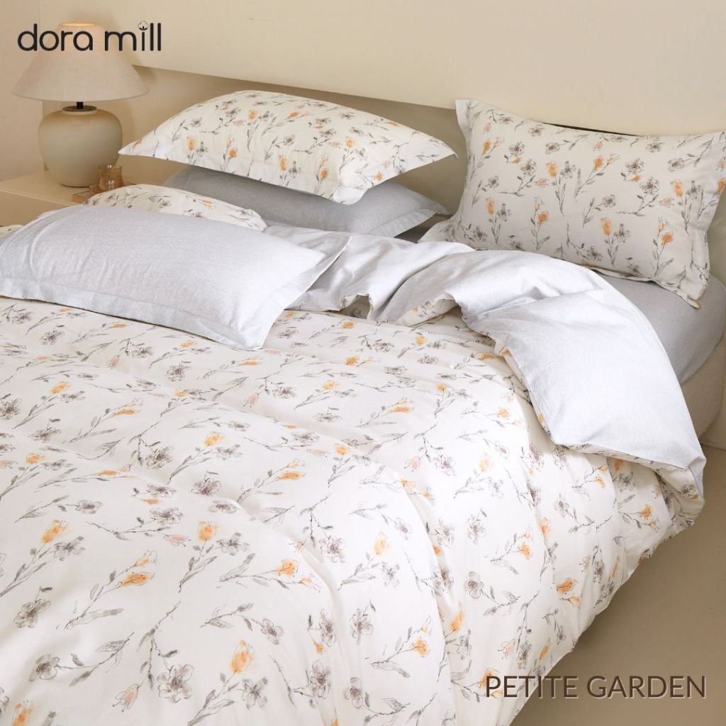 DORAMILL 2500TC 100% Cotton 4in1 Quilt Cover Set Queen King Size Pillow Case Cadar Fitted Bedsheet Set #BAR