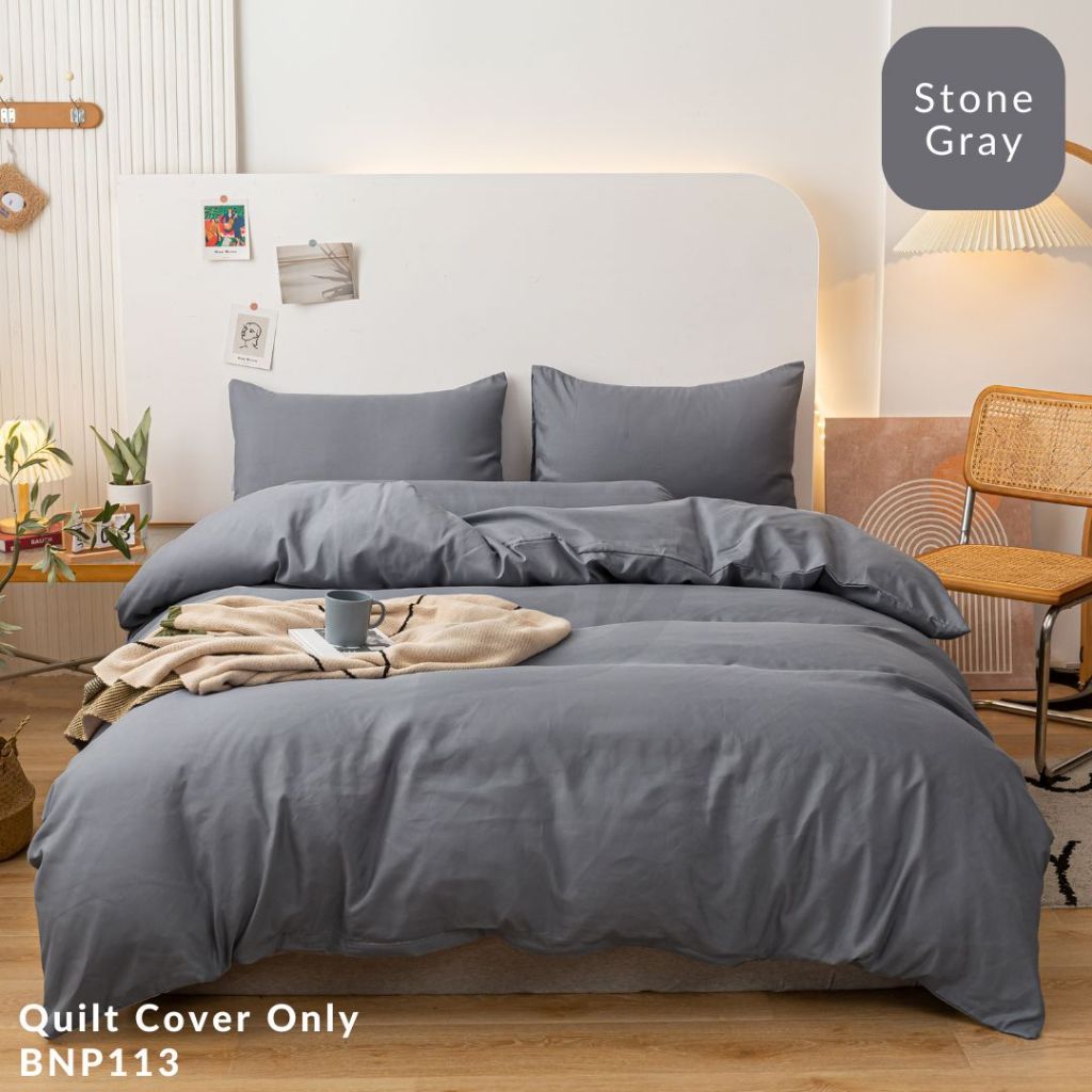 DORAMILL ComfyAir Plain Colour Duvet Cover Comforter Fitted Bedsheet Set #BDP