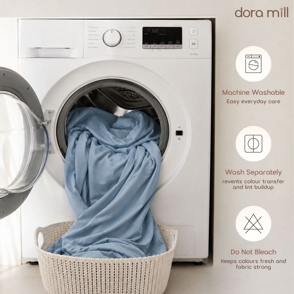 DORAMILL ComfyAir Plain Colour Fitted Bedsheet Only #BFP