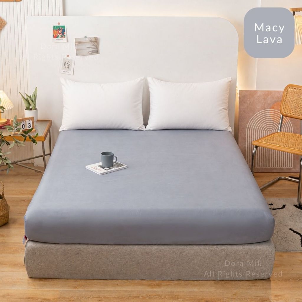 DORAMILL ComfyAir Plain Colour Fitted Bedsheet Only #BFP