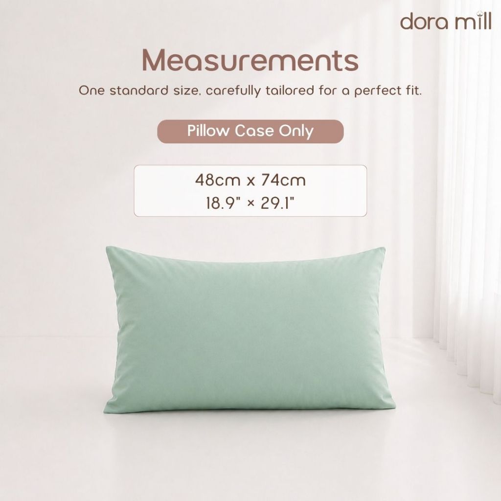 DORAMILL ComfyAir Plain Colour Pillow Case #ACD