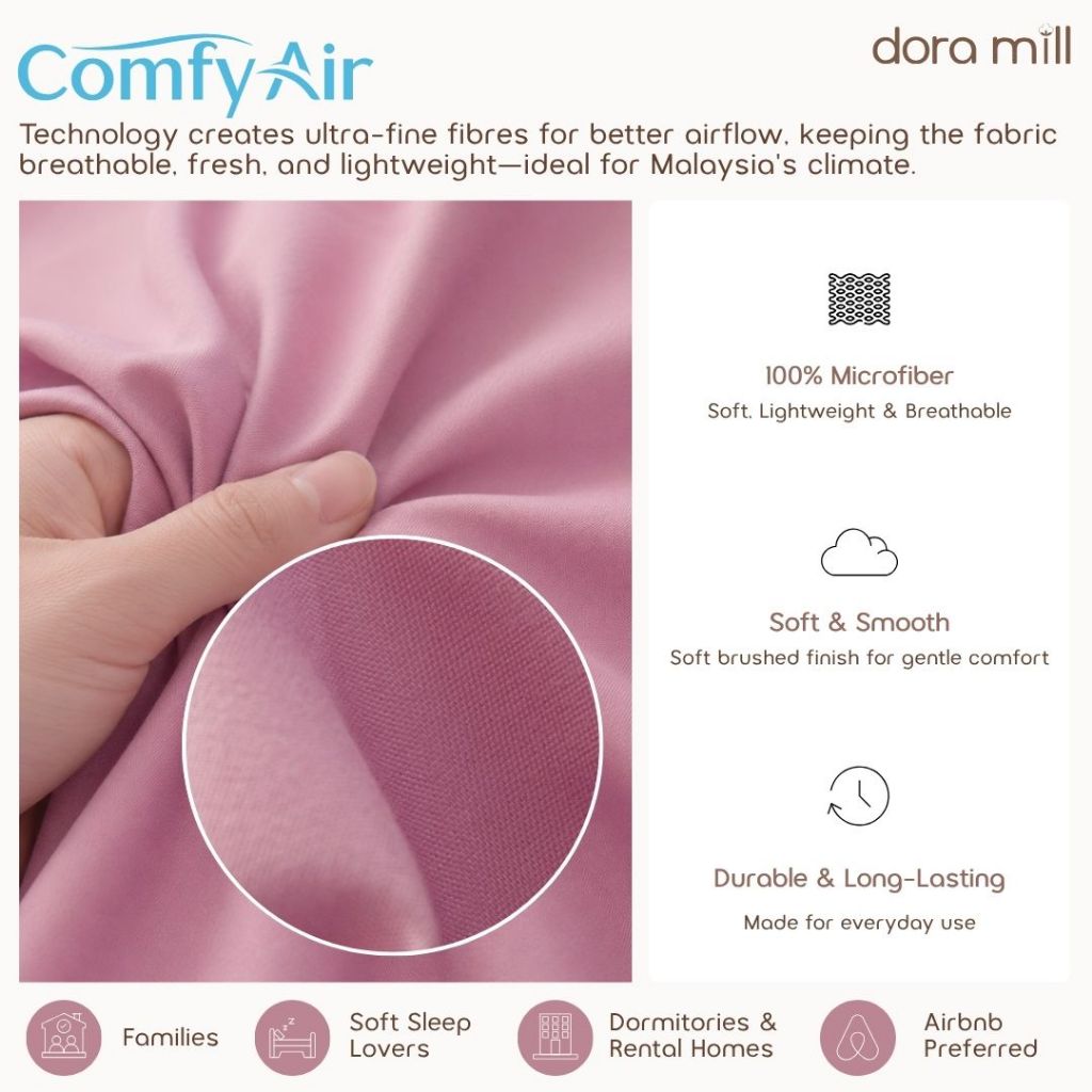 DORAMILL ComfyAir Plain Colour Warm Duvet Comforter #BXP