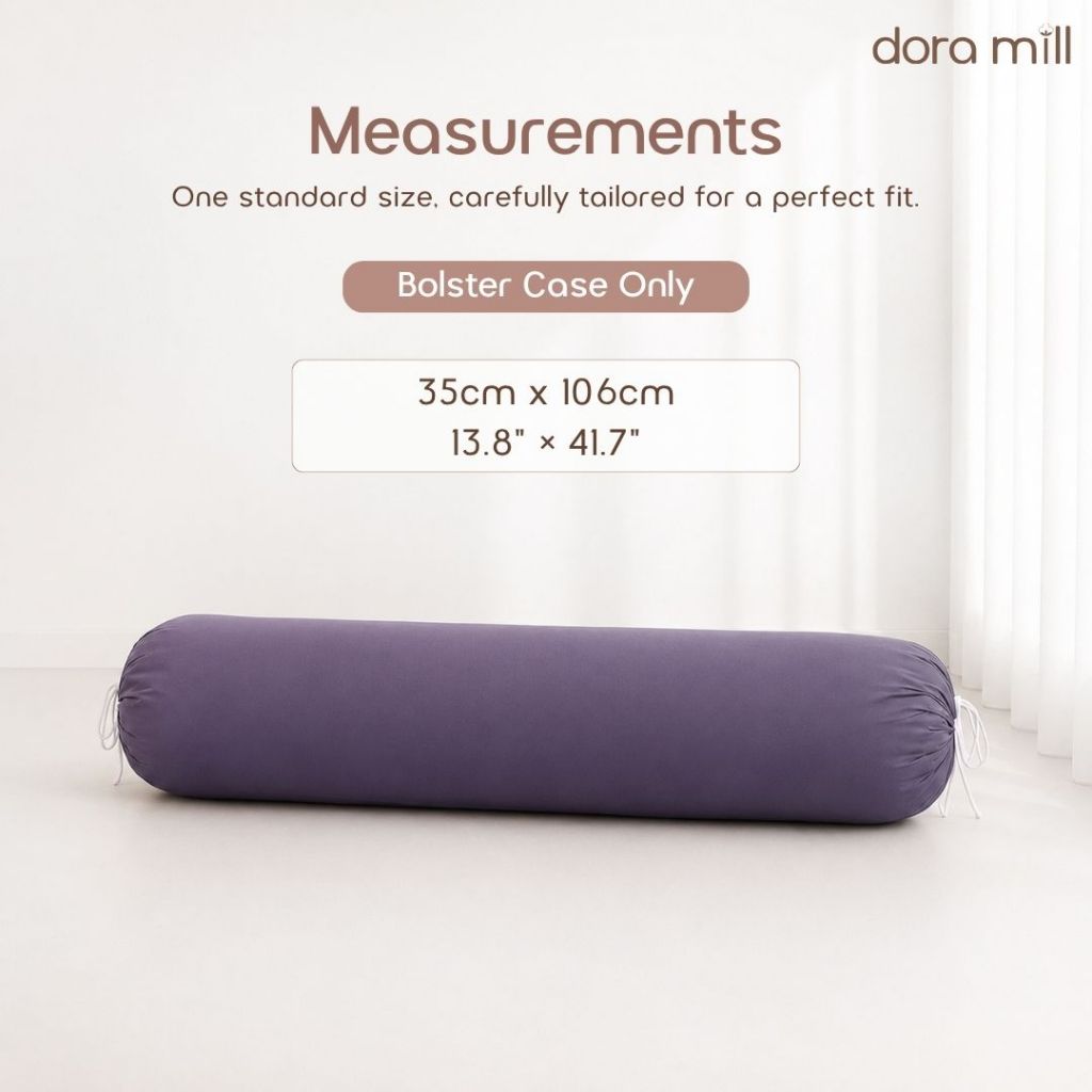 DORAMILL ComfyAir Plain Colour Bolster Case #ABD