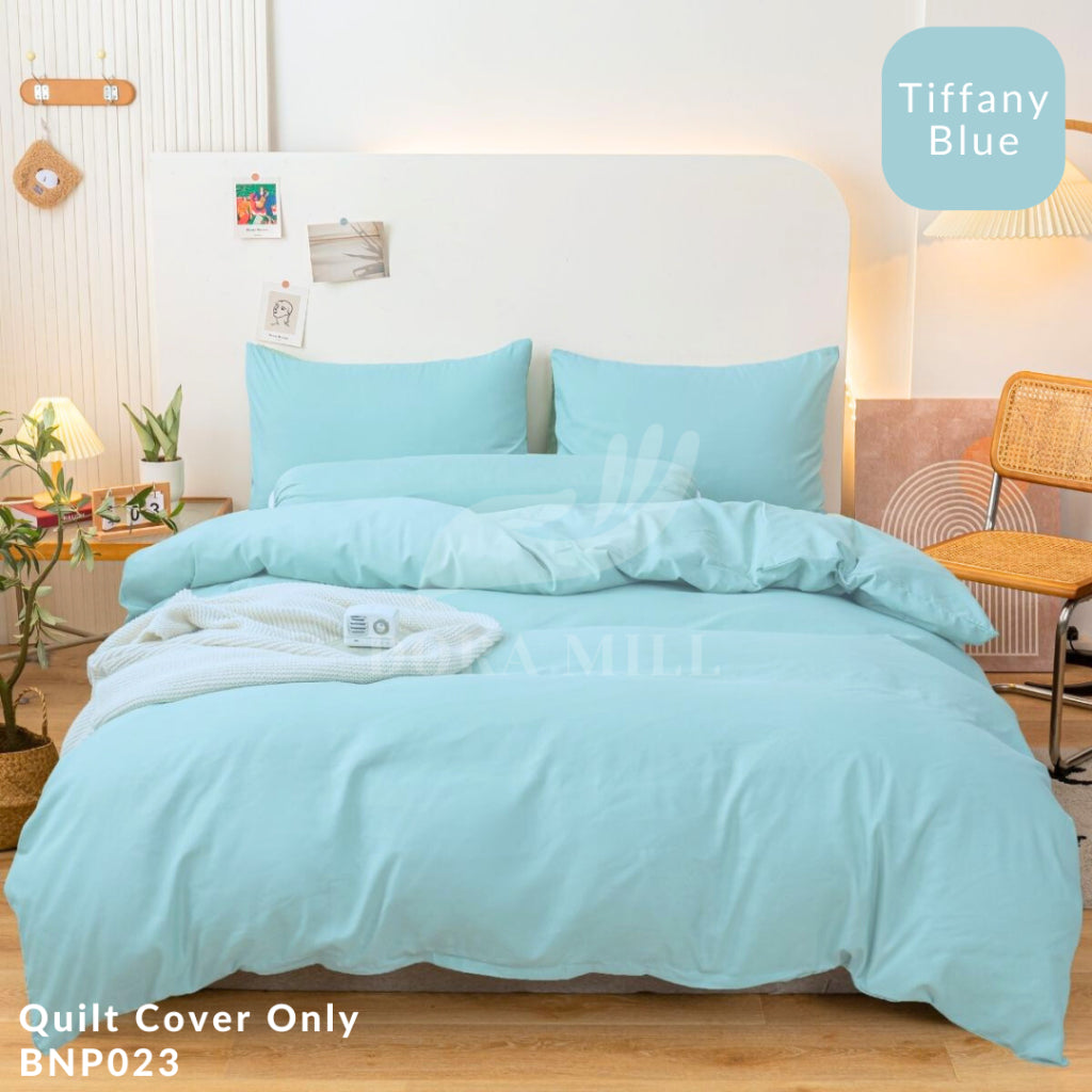 DORAMILL ComfyAir Plain Colour Duvet Cover Comforter Fitted Bedsheet Set #BDP