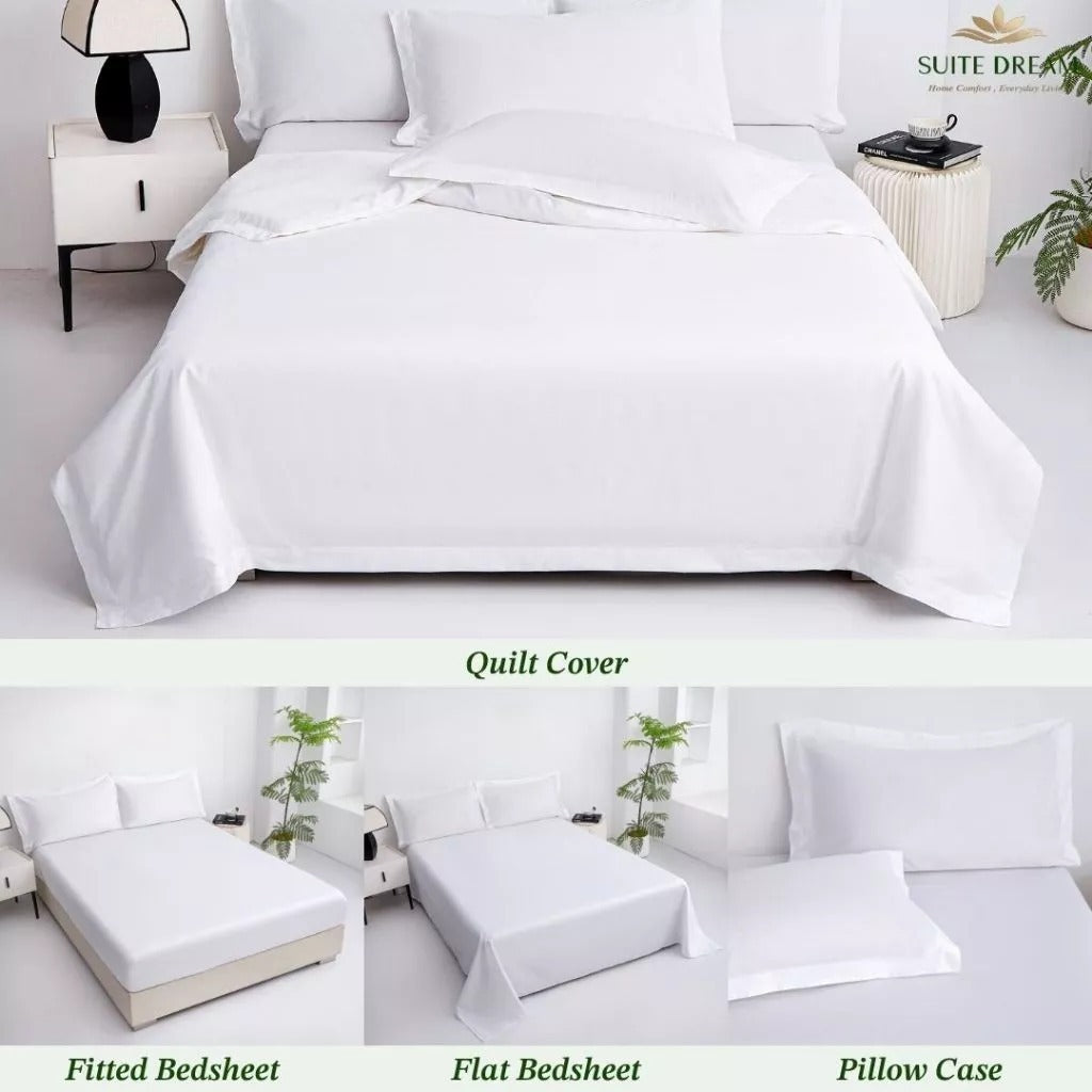 DORAMILL SatinWeave™ Premier 60 Sateen Hotel Quilt Cover Bedsheet Set