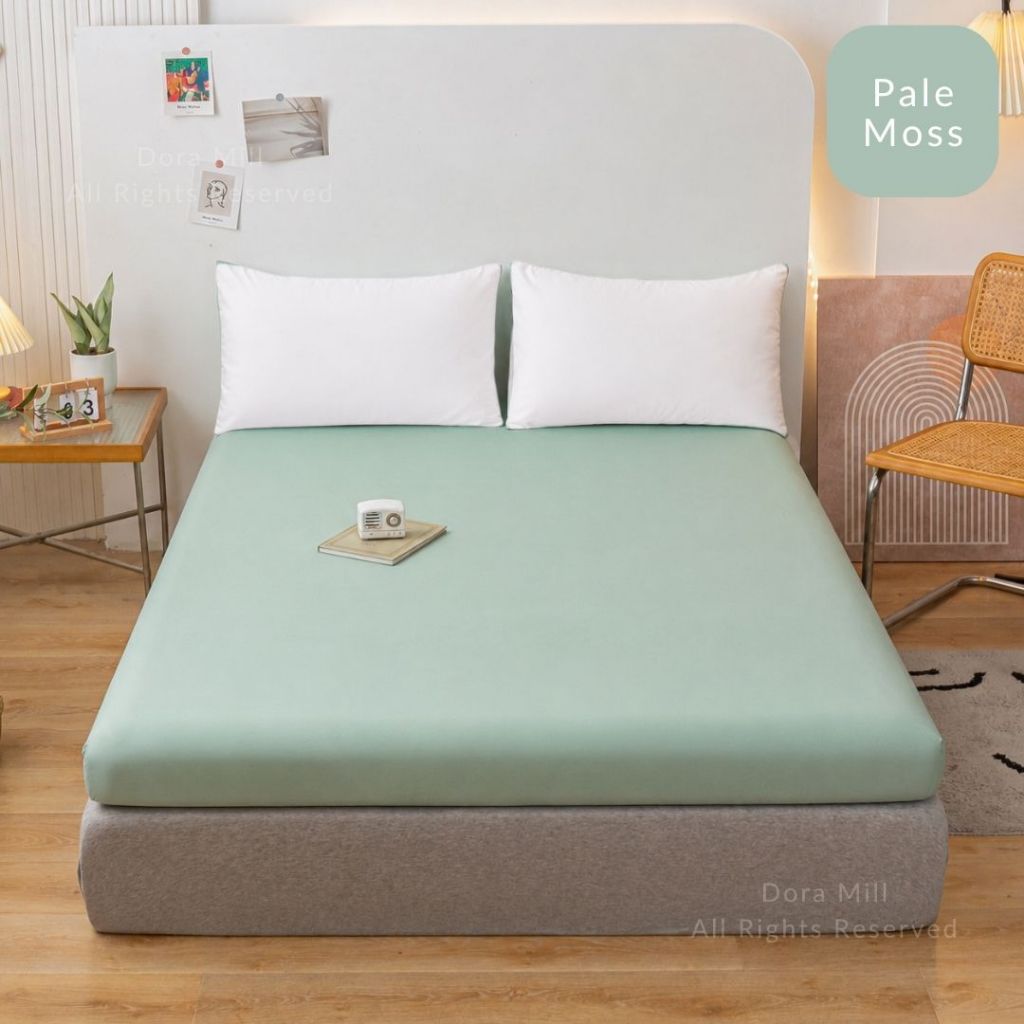 DORAMILL ComfyAir Plain Colour Fitted Bedsheet Only #BFP
