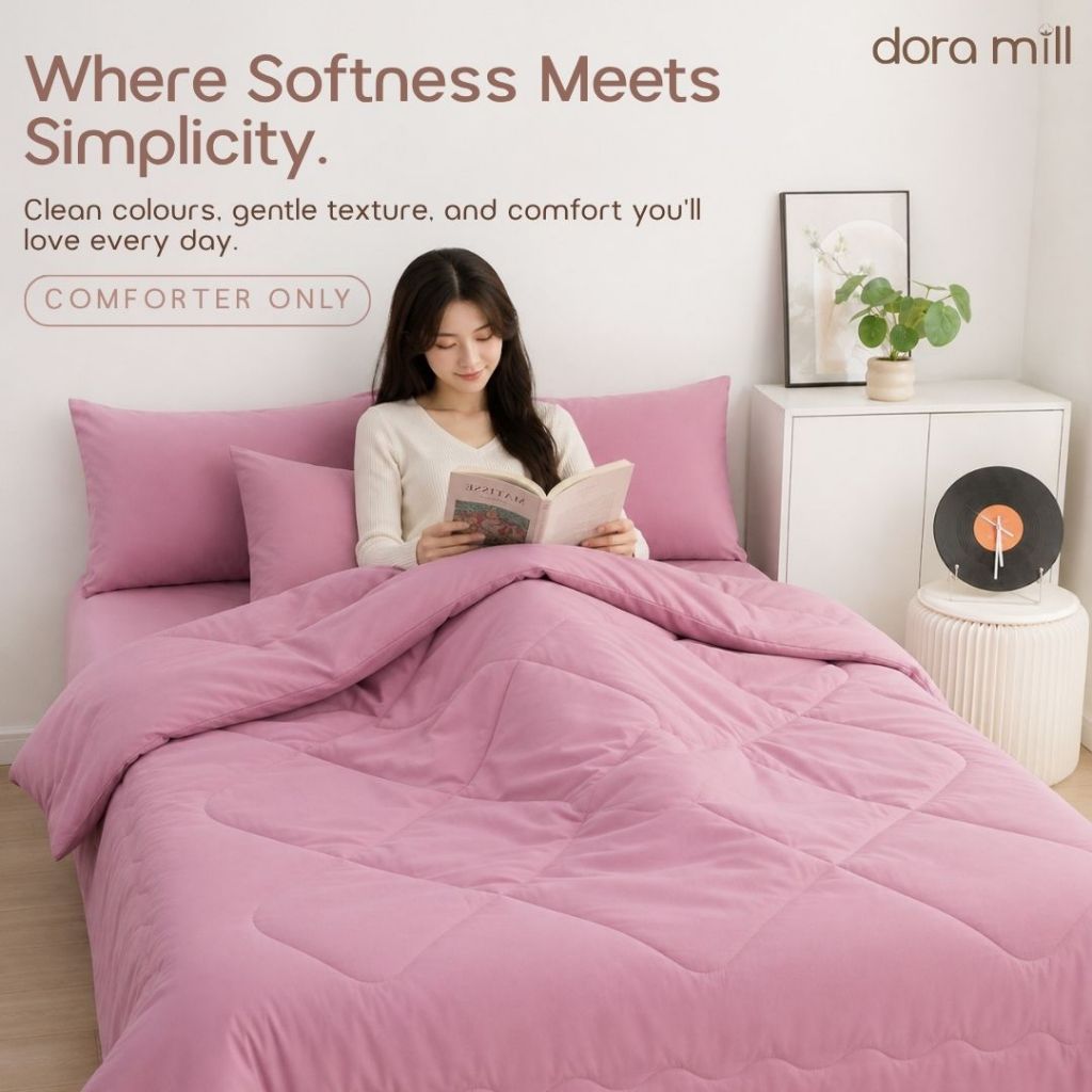 DORAMILL ComfyAir Plain Colour Warm Duvet Comforter #BXP