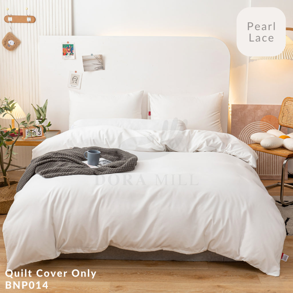 DORAMILL ComfyAir Plain Colour Duvet Cover Comforter Fitted Bedsheet Set #BDP