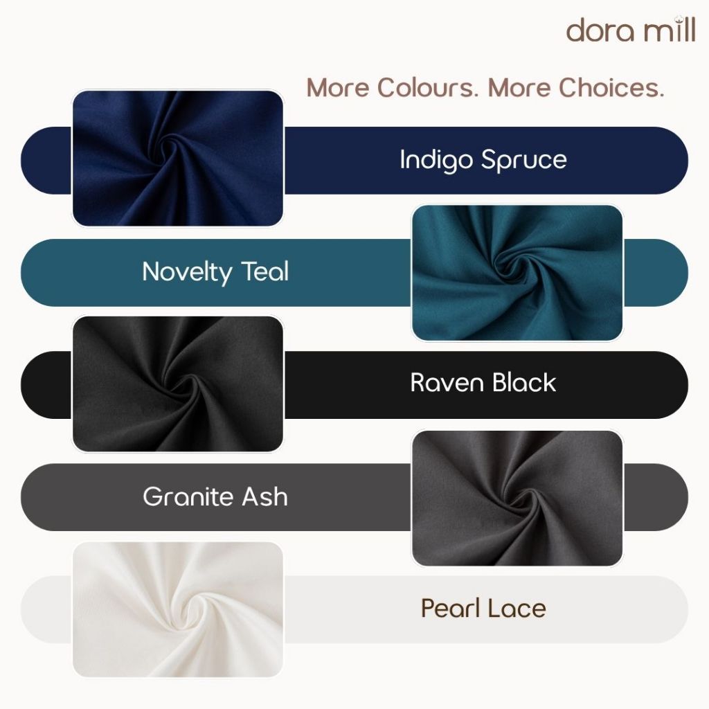 DORAMILL ComfyAir Plain Colour Fitted Bedsheet Only #BFP