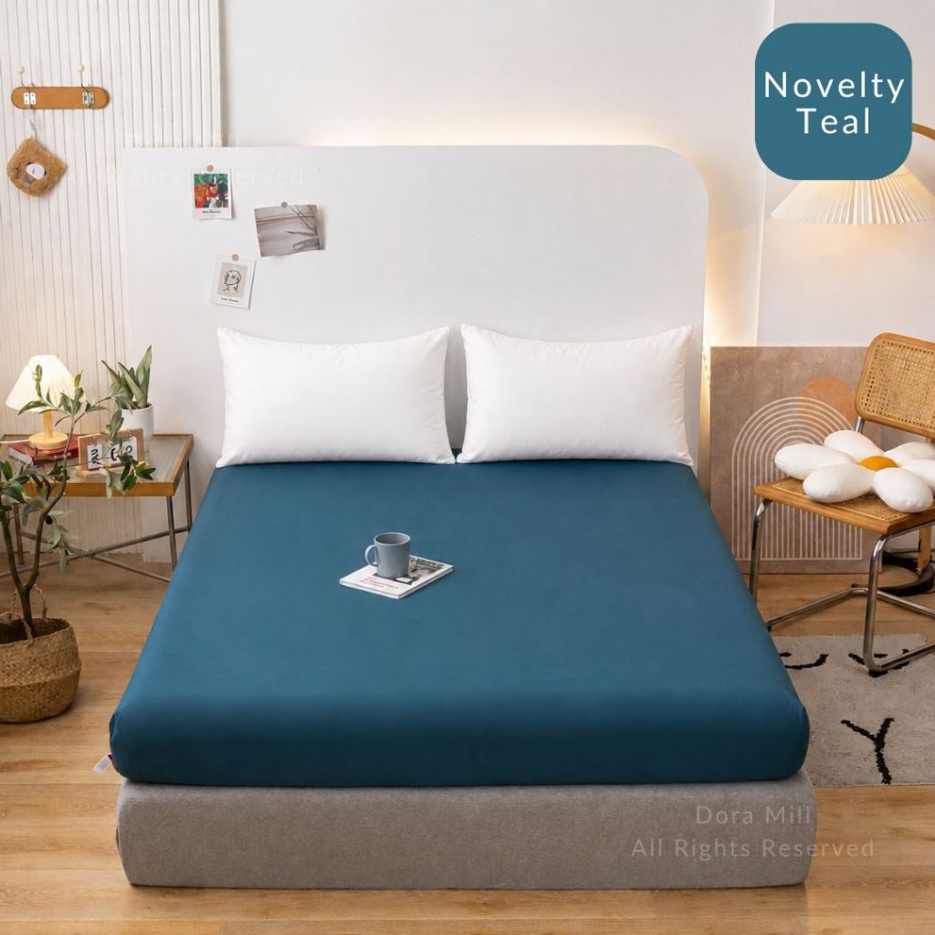 DORAMILL ComfyAir Plain Colour Fitted Bedsheet Only #BFP