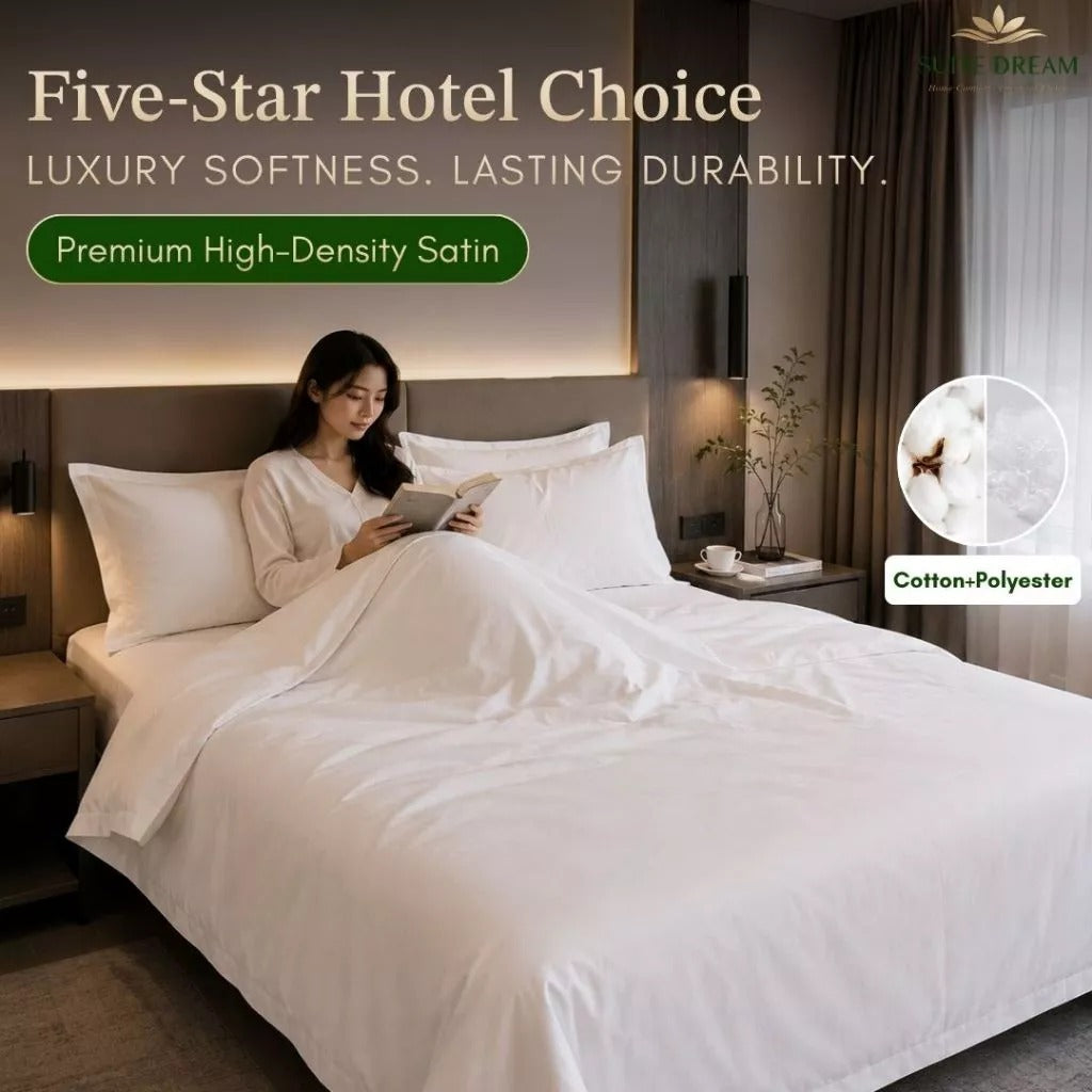 DORAMILL SatinWeave™ Premier 60 Sateen Hotel Quilt Cover Bedsheet Set
