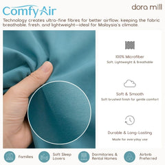 DORAMILL ComfyAir Plain Colour Duvet Cover ONLY #BNP