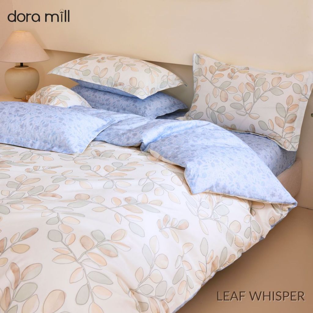 DORAMILL 2500TC 100% Cotton 4in1 Quilt Cover Set Queen King Size Pillow Case Cadar Fitted Bedsheet Set #BAR